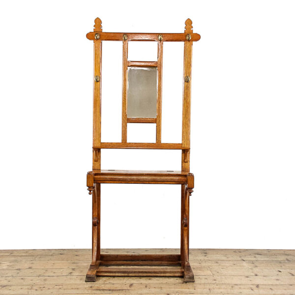 M-6090 Antique Oak Hallstand penderyn antiques (1)