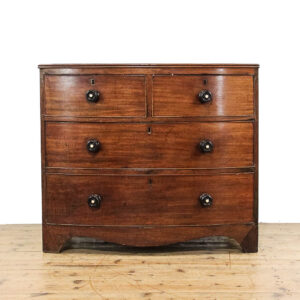 Antique Early 19th Century Mahogany Bow Front Chest of Drawers