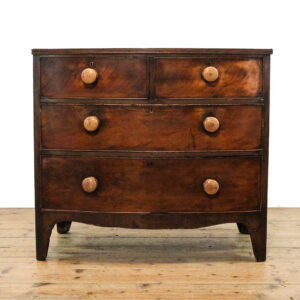 Antique 19th Century Mahogany Bow Front Chest of Drawers
