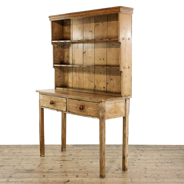 M-6077 Antique 19th Century Stripped Pine Cottage Dresser penderyn antiques (1)