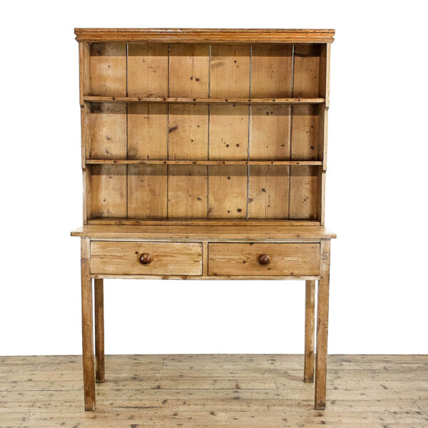 M-6077 Antique 19th Century Stripped Pine Cottage Dresser penderyn antiques (2)