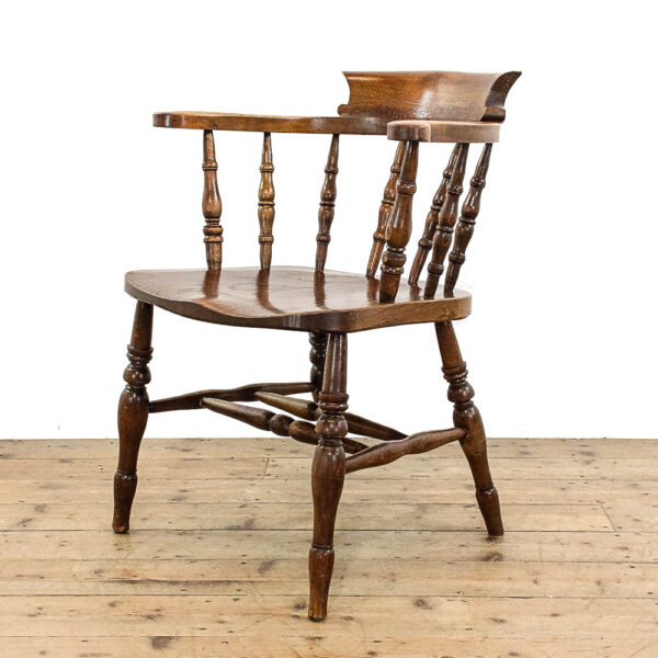 M-6100 Antique Elm and Ash Captain's Armchair penderyn antiques (1)