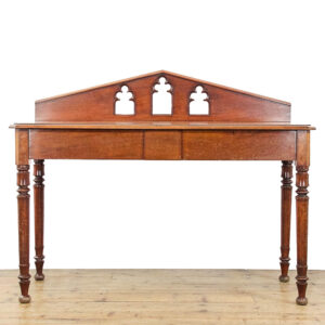 M-6101 Antique Victorian Mahogany Gothic Revival Side Table penderyn antiques 1