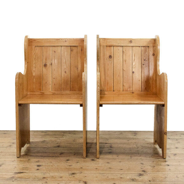 M-6106 Pair of Vintage Style Pews penderyn antiques (2)