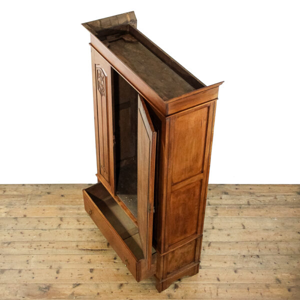 M-6148 Antique Edwardian Art Nouveau Mirror Wardrobe penderyn antiques (5)