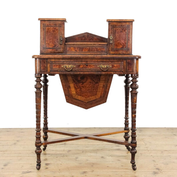 M-1647 Antique Walnut ‘Bonheur De Jour’ Ladies Writing Desk penderyn antiques (2)