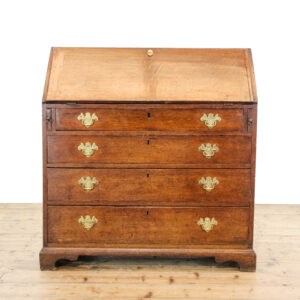 M-6138 Antique 19th Century Oak Bureau penderyn antiques (2)