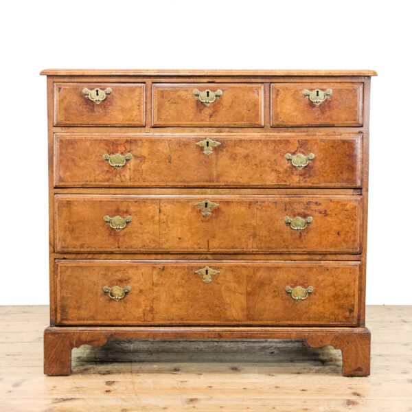 M-6155 Antique 18th Century Walnut Chest of Drawers penderyn antiques (1)