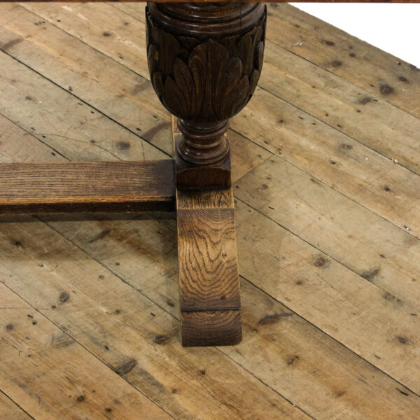 M-6220 Large Antique Oak Refectory Table penderyn antiques (10)