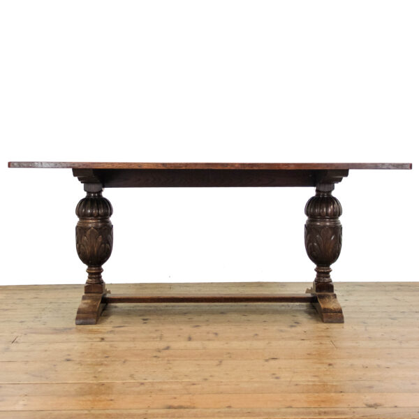 M-6220 Large Antique Oak Refectory Table penderyn antiques (3)
