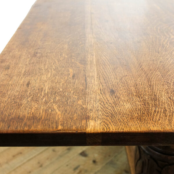 M-6220 Large Antique Oak Refectory Table penderyn antiques (9)
