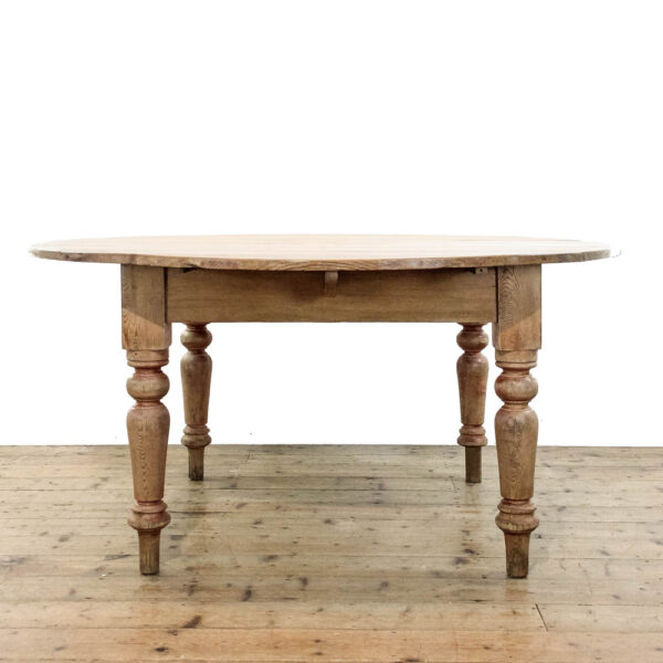 M-6228 Vintage Pine Circular Top Table penderyn antiques (1)