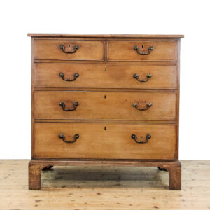 m-6115 Antique George III Mahogany Chest of Drawers penderyn antiques (1)