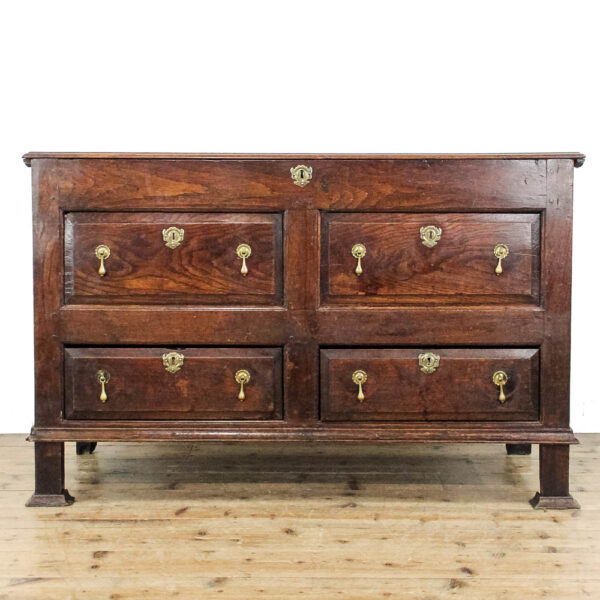 M-6139 Antique Georgian Oak Chest of Drawers penderyn antiques (1)