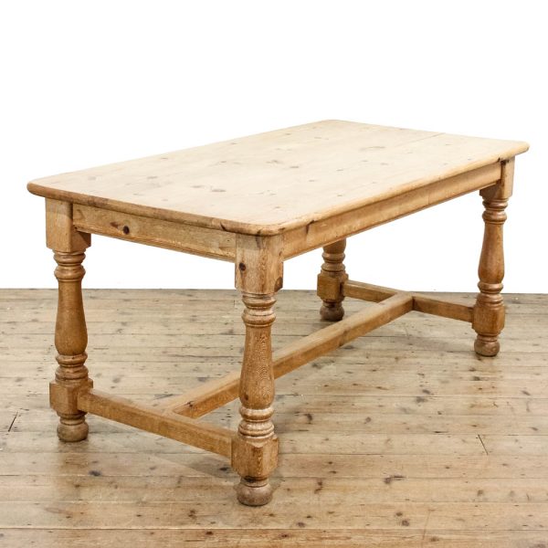 M-6275 Rustic Pine Farmhouse Table penderyn antiques (2)