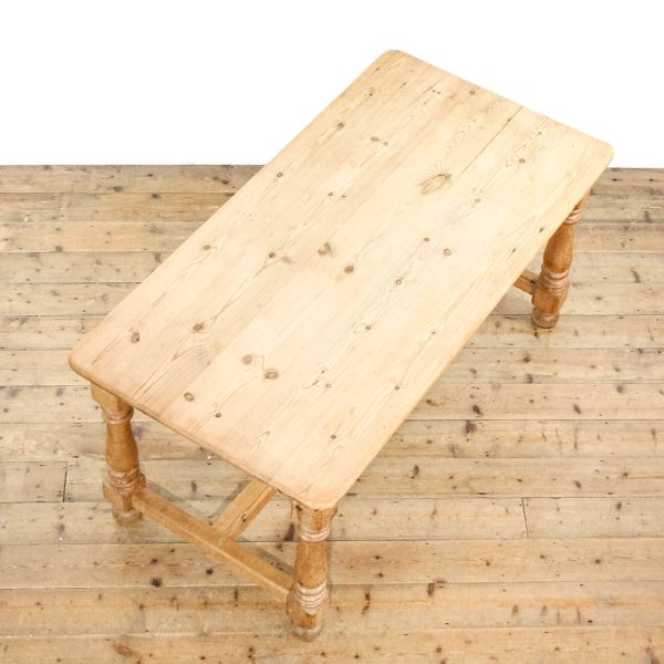 M-6275 Rustic Pine Farmhouse Table penderyn antiques (3)