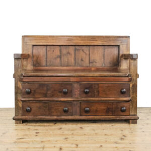 M-6289 Antique Pine Bench with Drawers penderyn antiques (1)