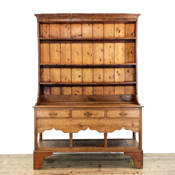 M-6293A Antique 18th Century Oak Dresser penderyn antiques (7)