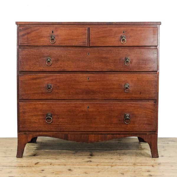 M-6131 Antique Early 19th Century Mahogany Chest Of Drawers penderyn antiques 1