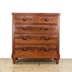 M-6284A Antique Victorian Mahogany Chest of Drawers penderyn antiques (1)