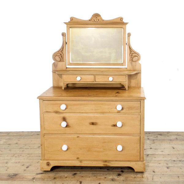 M-6301 Antique Victorian Pine Dressing Table penderyn antiques (1)