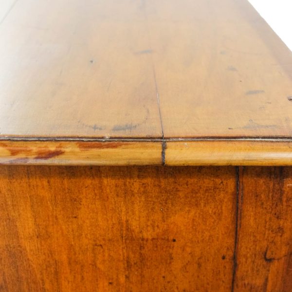 M-6306 Antique Edwardian Satinwood Chest of Drawers penderyn antiques (8)