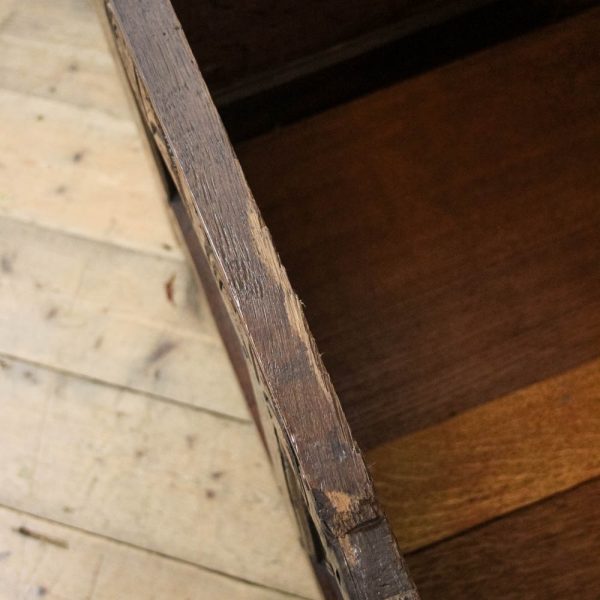 M-6308 Antique Carved and Inlaid Oak Coffer pedneryn antiques (10)