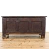 M-6308 Antique Carved and Inlaid Oak Coffer pedneryn antiques (4)