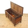 M-6308 Antique Carved and Inlaid Oak Coffer pedneryn antiques (7)