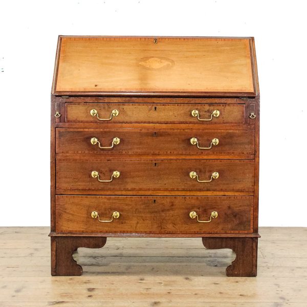 M-6310 Antique Mahogany Inlaid Writing Bureau penderyn antiques (2)