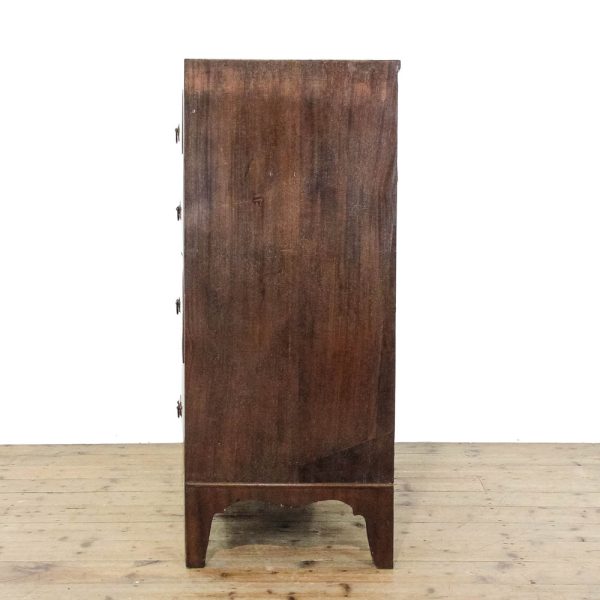 M-6326 Antique Regency Mahogany Bow Front Chest of Drawers penderyn antiques 4
