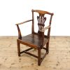 M-6327 Antique Georgian Elm Elbow Chair pedneryn antiques (10)