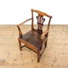 M-6327 Antique Georgian Elm Elbow Chair pedneryn antiques (5)