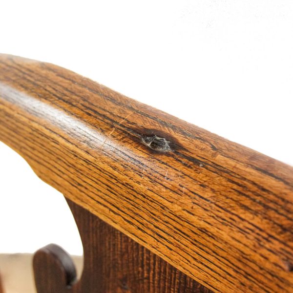 M-6327 Antique Georgian Elm Elbow Chair pedneryn antiques (8)