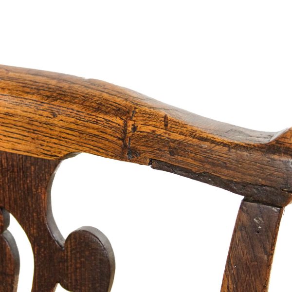 M-6327 Antique Georgian Elm Elbow Chair pedneryn antiques (9)