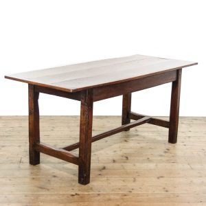M-6352 Antique 19th Century Oak Farmhouse Table penderyn antiques (1)