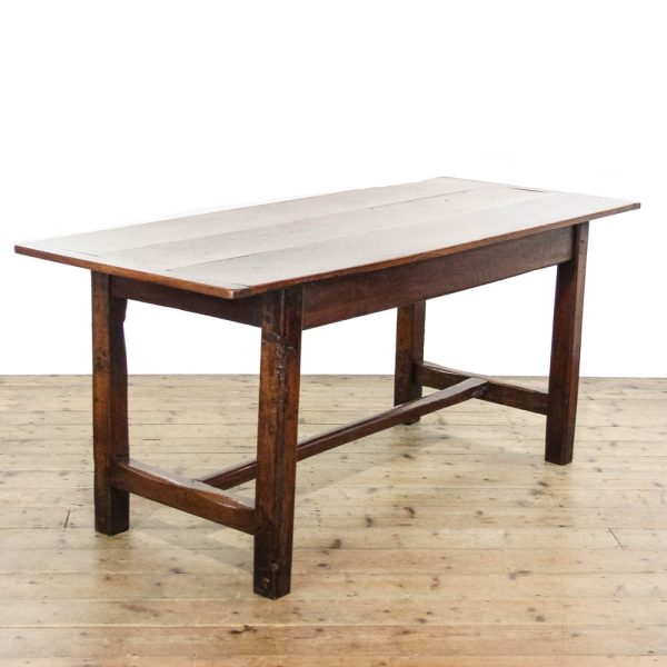 M-6352 Antique 19th Century Oak Farmhouse Table penderyn antiques (1)