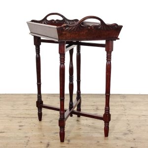 M-6360 Antique Mahogany Butlers Tray on Stand penderyn antiques (1)