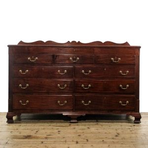 M-6363 Antique George III Lancashire Mahogany Mule Chest penderyn antiques (2)