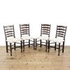 M-6386 Set of Four Upholstered and Oak Chairs penderyn antiques (1)