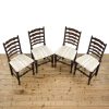 M-6386 Set of Four Upholstered and Oak Chairs penderyn antiques (2)