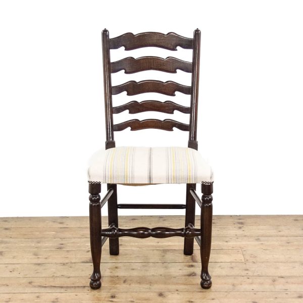 M-6386 Set of Four Upholstered and Oak Chairs penderyn antiques (4)