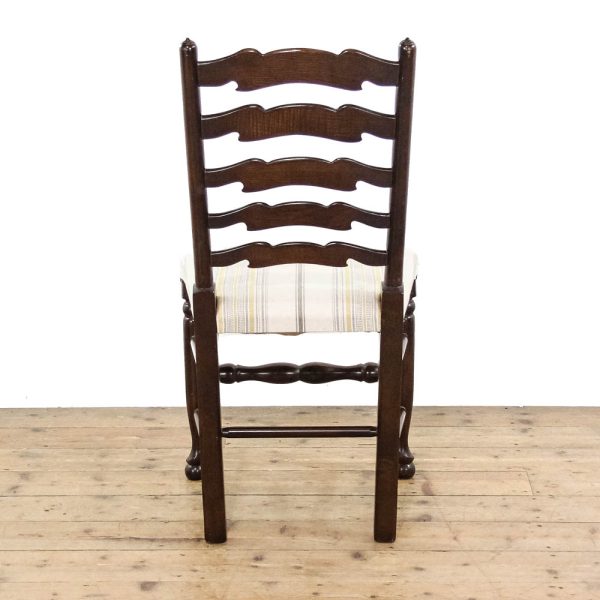 M-6386 Set of Four Upholstered and Oak Chairs penderyn antiques (6)