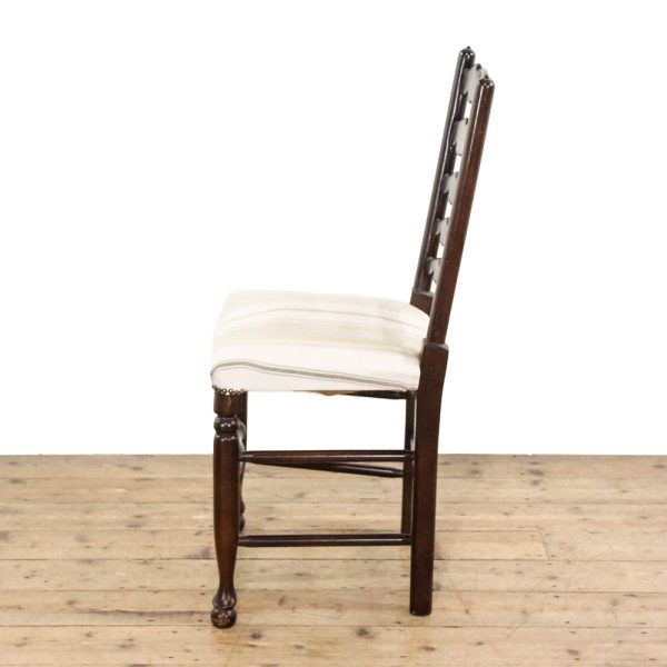 M-6386 Set of Four Upholstered and Oak Chairs penderyn antiques (7)