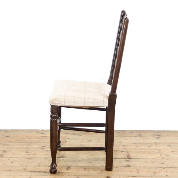 M-6387 Set of Four Upholstered and Oak Chairs penderyn antiques (6)