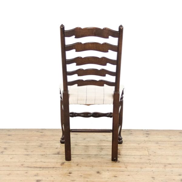 M-6387 Set of Four Upholstered and Oak Chairs penderyn antiques (7)