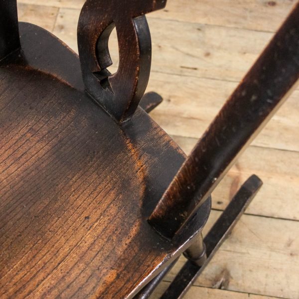 M-6402 Antique Victorian Windsor Rocking Chair penderyn antiques 9