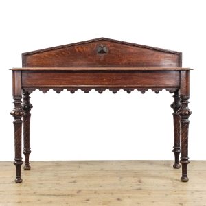 M-6385 Antique Oak Gothic Style Hall Table penderyn antiques (1)