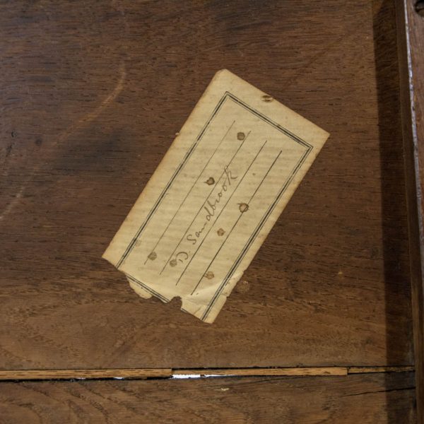 M-4120 18th Century Antique Joined Oak Mule Chest (12)