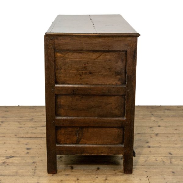 M-4120 18th Century Antique Joined Oak Mule Chest (6)